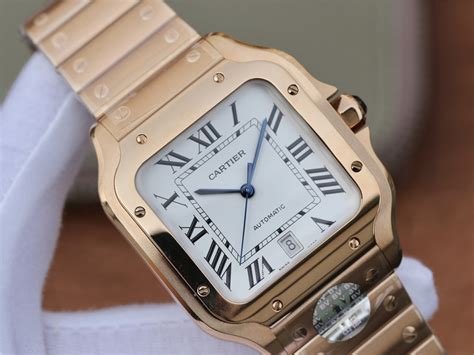 cartier santos 100 replica ebay|cartier santos 100 price list.